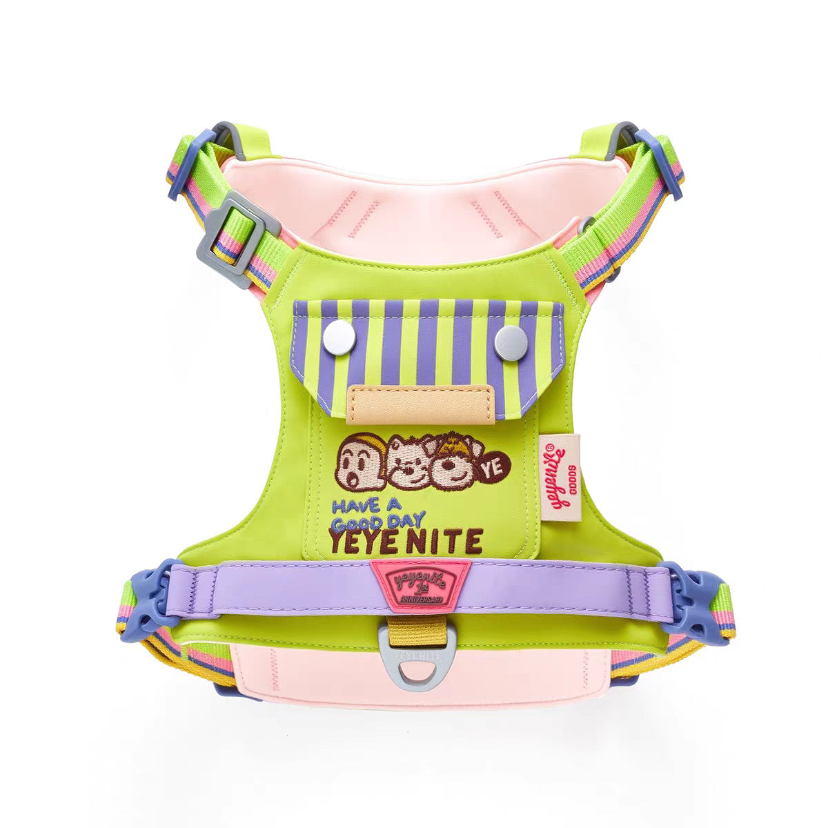 Harnais gilet pour petit chien dans un coloris graphique
